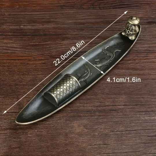 Japanese Style Fishing Boat Incense Holder Aromatherapy Ornament