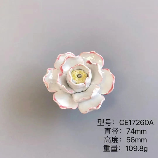Handmade Ceramic Flower Knobs – Artistic Cabinet &amp; Drawer Handles