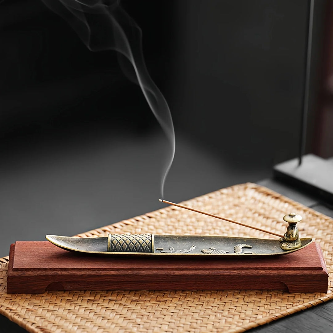 Japanese Style Fishing Boat Incense Holder Aromatherapy Ornament