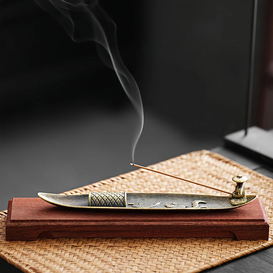 Japanese Style Fishing Boat Incense Holder Aromatherapy Ornament
