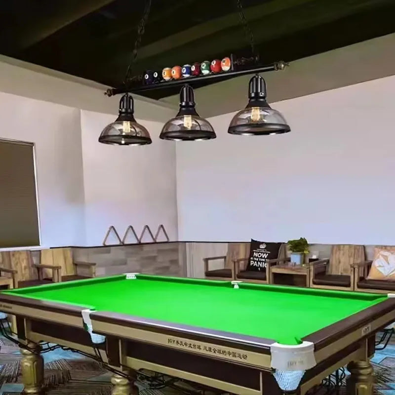Nordic Retro Billiard Pendant Lamp Modern LED Chandelier Ceiling Lamps Restaurant Bar Counter Clothing store Indoor Decor Lights