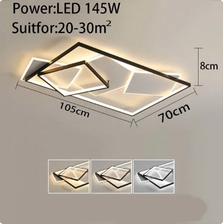 Modern Creative LED Ceiling Lamp for Living Room &amp; Bedroom