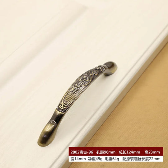 Retro Bronze Cabinet Handles – Antique Metal Drawer &amp; Door Pulls