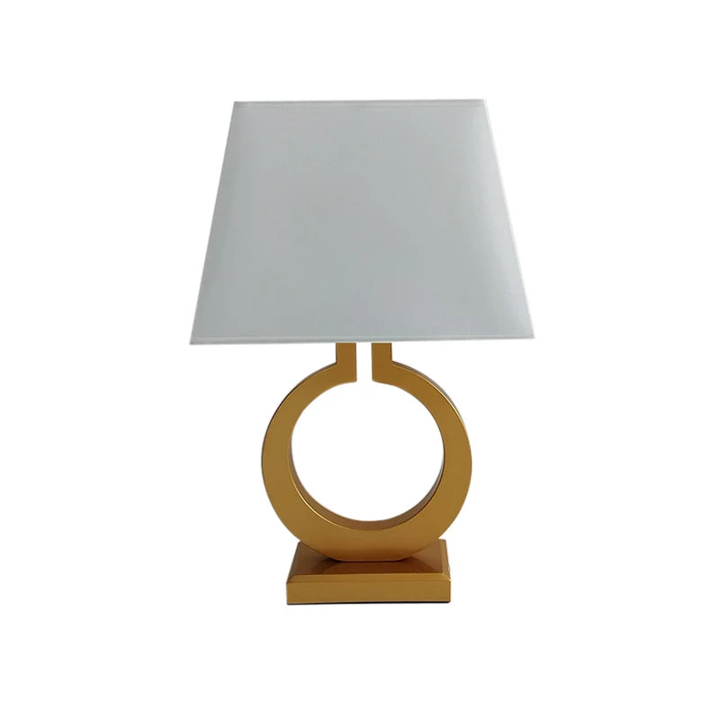 Luxury Gold Fabric Table Lamp for Living Room &amp; Bedroom
