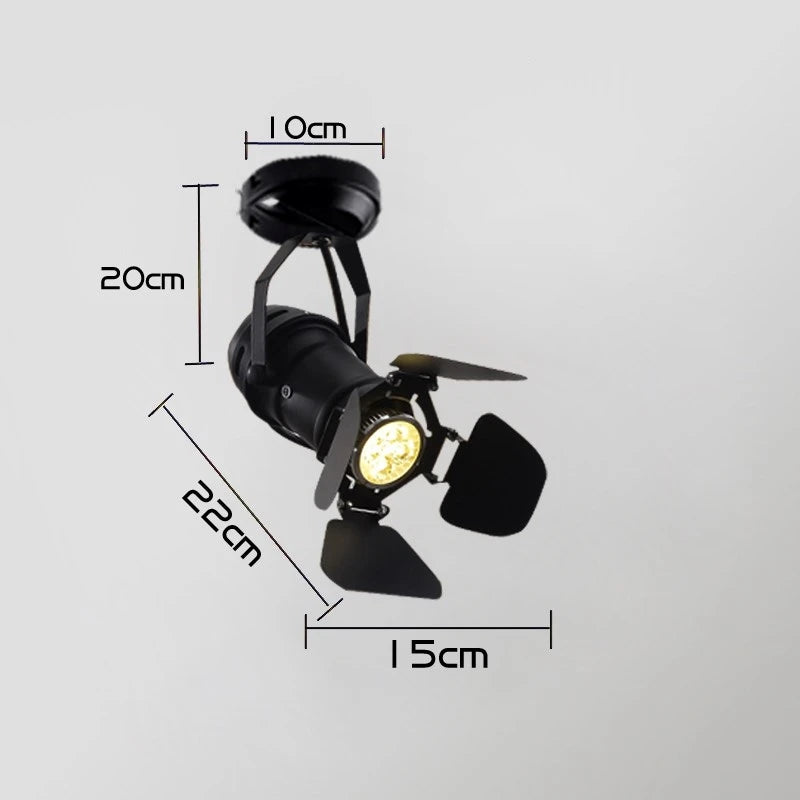 Modern LED Industrial Track Lamp for Bar, Café &amp; Loft Interiors