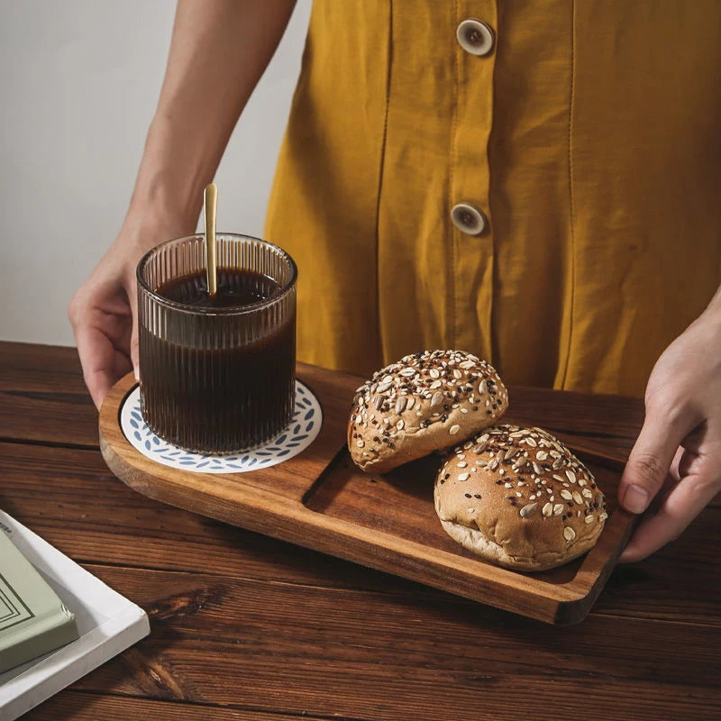 Coffee Tray Wooden Serving Plate