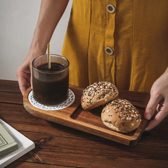 Coffee Tray Wooden Serving Plate