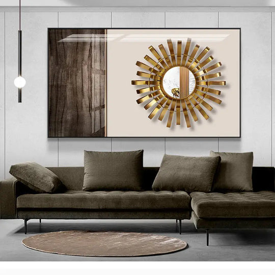 Modern Abstract Architectural Geometry Canvas Wall Art