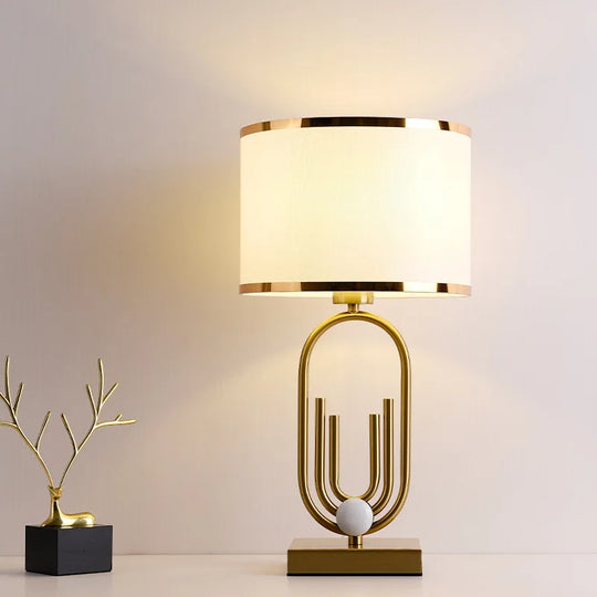 Nordic Luxury Fabric Table Lamp for Bedroom &amp; Living Room