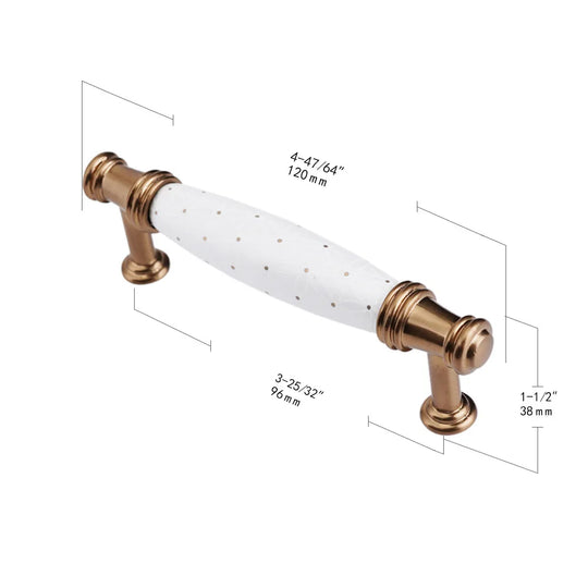 Pearl White Ceramic Cabinet Handles – Elegant Knobs for Furniture