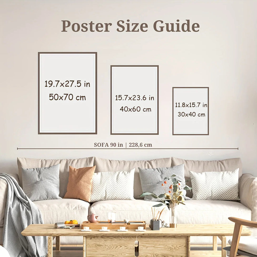 Black Beige Minimalist Geometric Canvas Wall Art Set