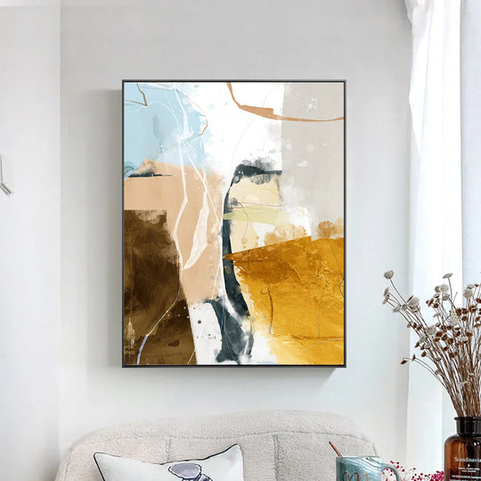 Set of 3 Colorful Abstract Canvas Wall Art Prints