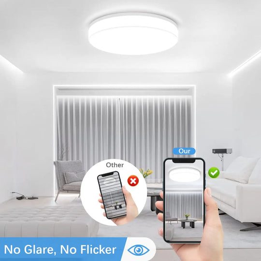 Round LED Ceiling Light for Modern Indoor Home Lighting