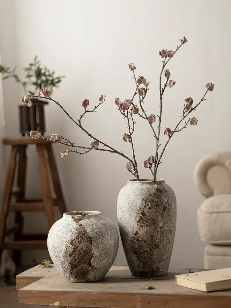 Ceramic Hydroponic Flower Arranging Vase for Tabletop Decor