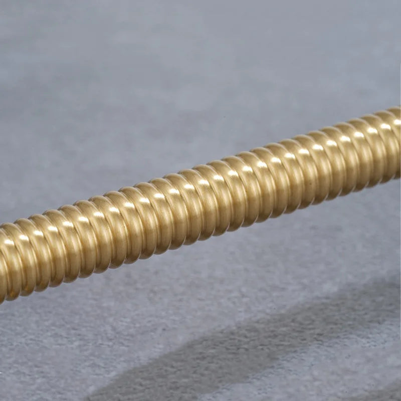 Textured Brass Handles – Satin Gold Spiral Pulls for Furniture