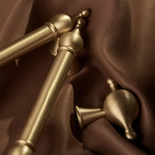 Modern Brass Cabinet Handles – Brushed Gold Pulls and Knobs for Furniture (60–368mm)