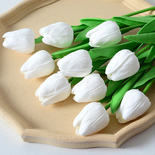 Ceramic Tulip Decorative Vase for Desktop and Tabletop Decor