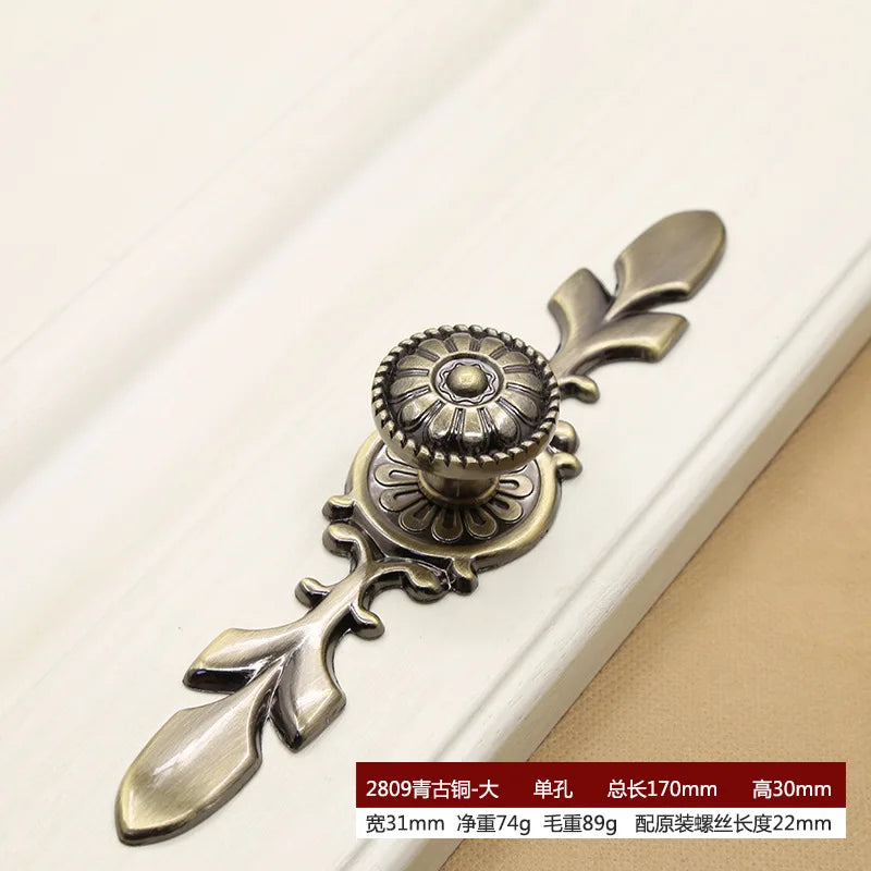 Retro Bronze Cabinet Handles – Antique Metal Drawer &amp; Door Pulls