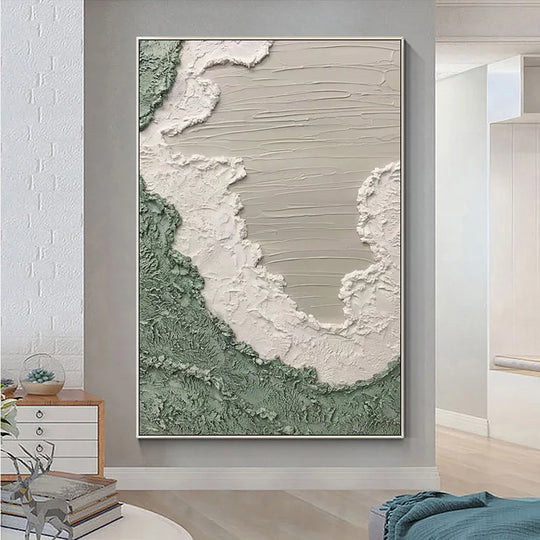 Abstract Sea Surf Coastal Canvas Wall Art Ocean Waves