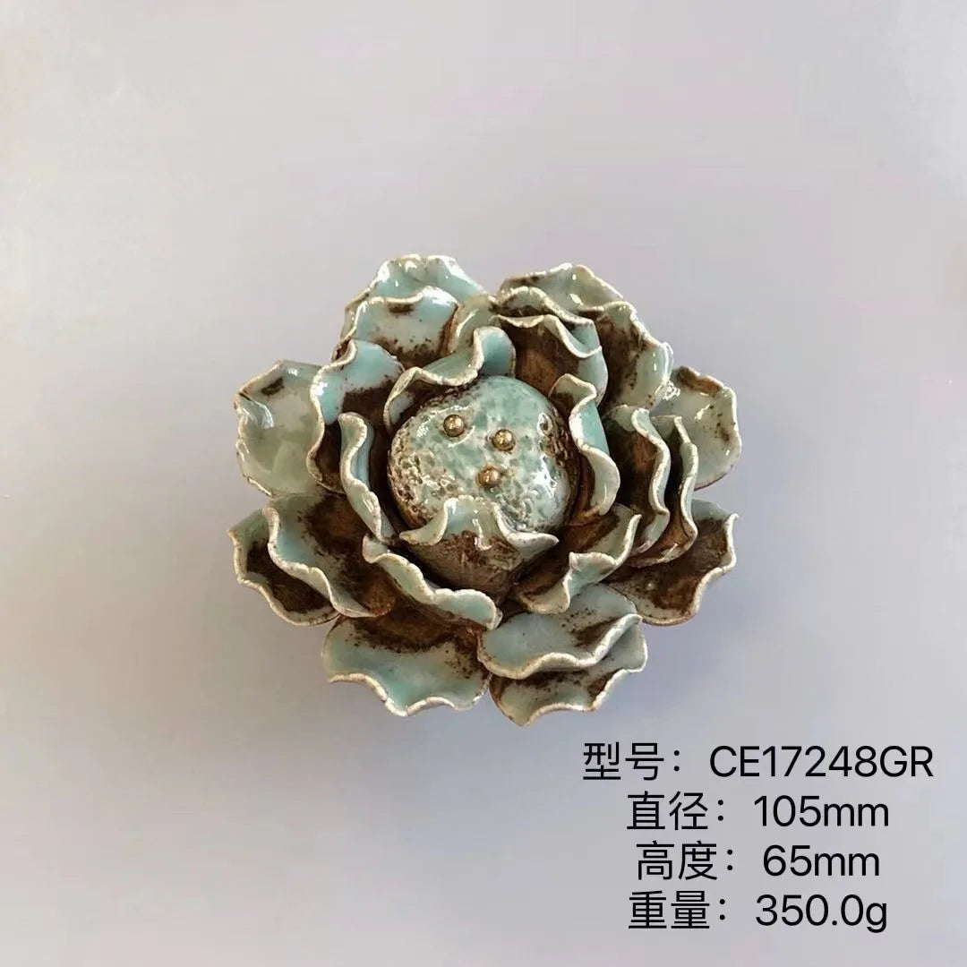 Handmade Ceramic Flower Knobs – Artistic Cabinet &amp; Drawer Handles