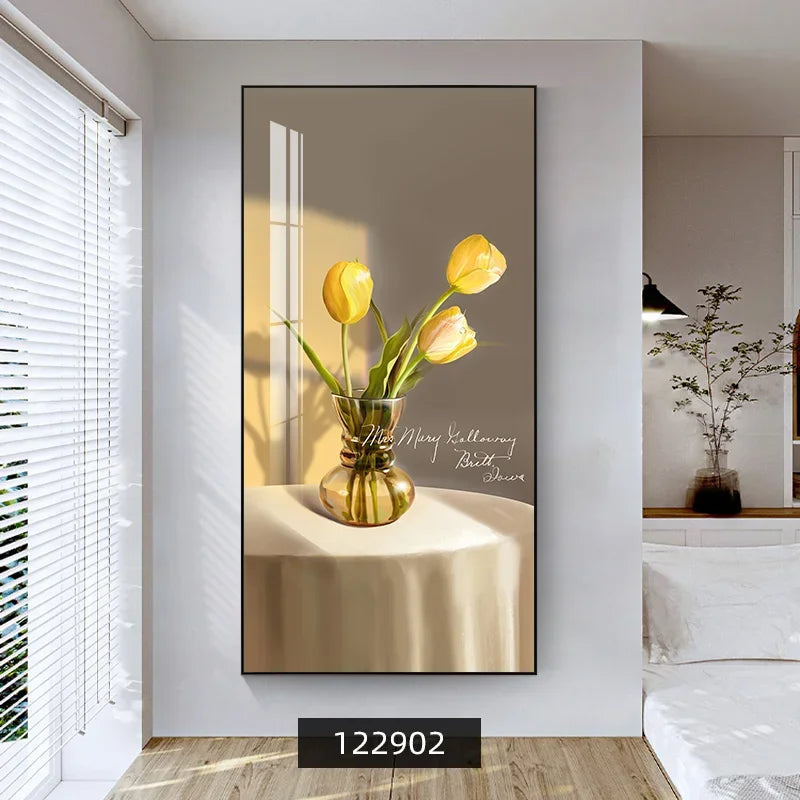 Summer Flowers Colorful Floral Canvas Wall Art