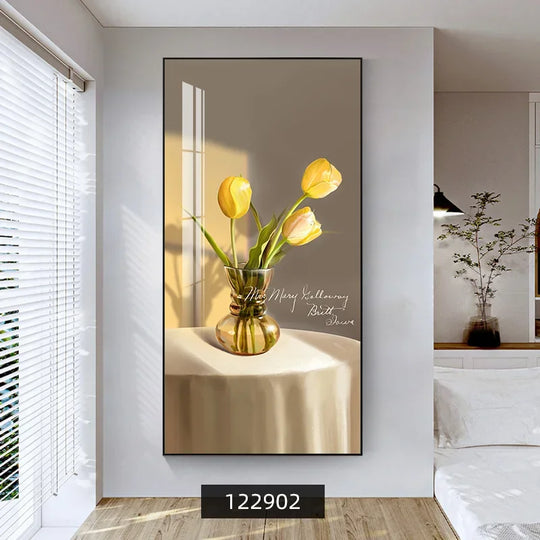 Summer Flowers Colorful Floral Canvas Wall Art