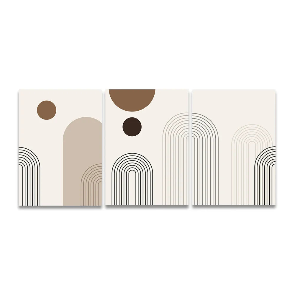 Simple Minimalist Geometric Abstract Canvas Wall Art