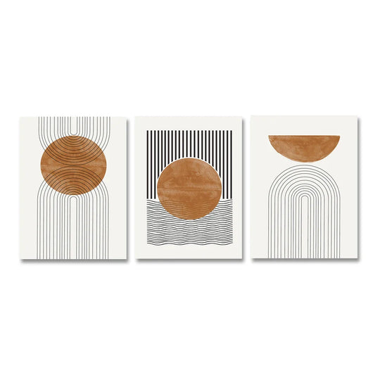 Simple Minimalist Geometric Abstract Canvas Wall Art