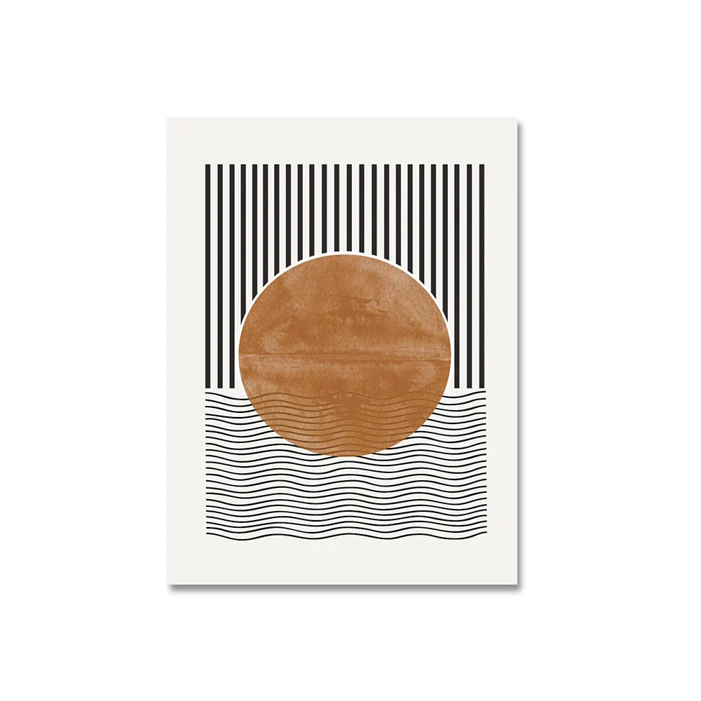 Simple Minimalist Geometric Abstract Canvas Wall Art