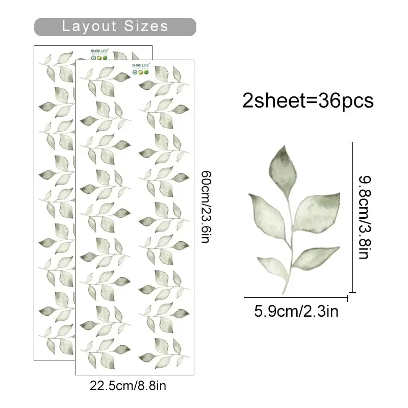 Soft Pastel Watercolor Floral Wall Decals