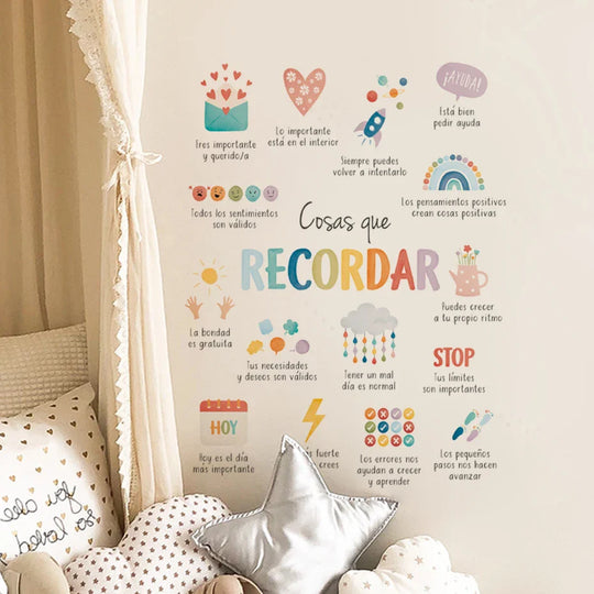 Spanish Affirmation Nursery Wall Decals