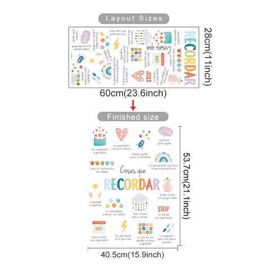 Spanish Affirmation Nursery Wall Decals