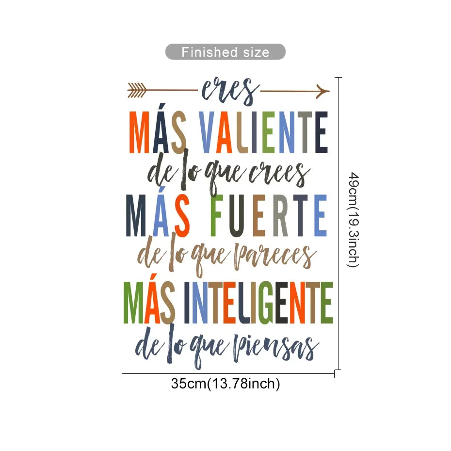 Spanish Color Moods Nursery Wall Decals For Kids Learning