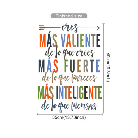 Spanish Color Moods Nursery Wall Decals For Kids Learning