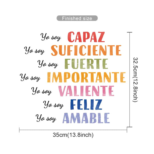 Spanish Color Moods Nursery Wall Decals For Emotional Learning