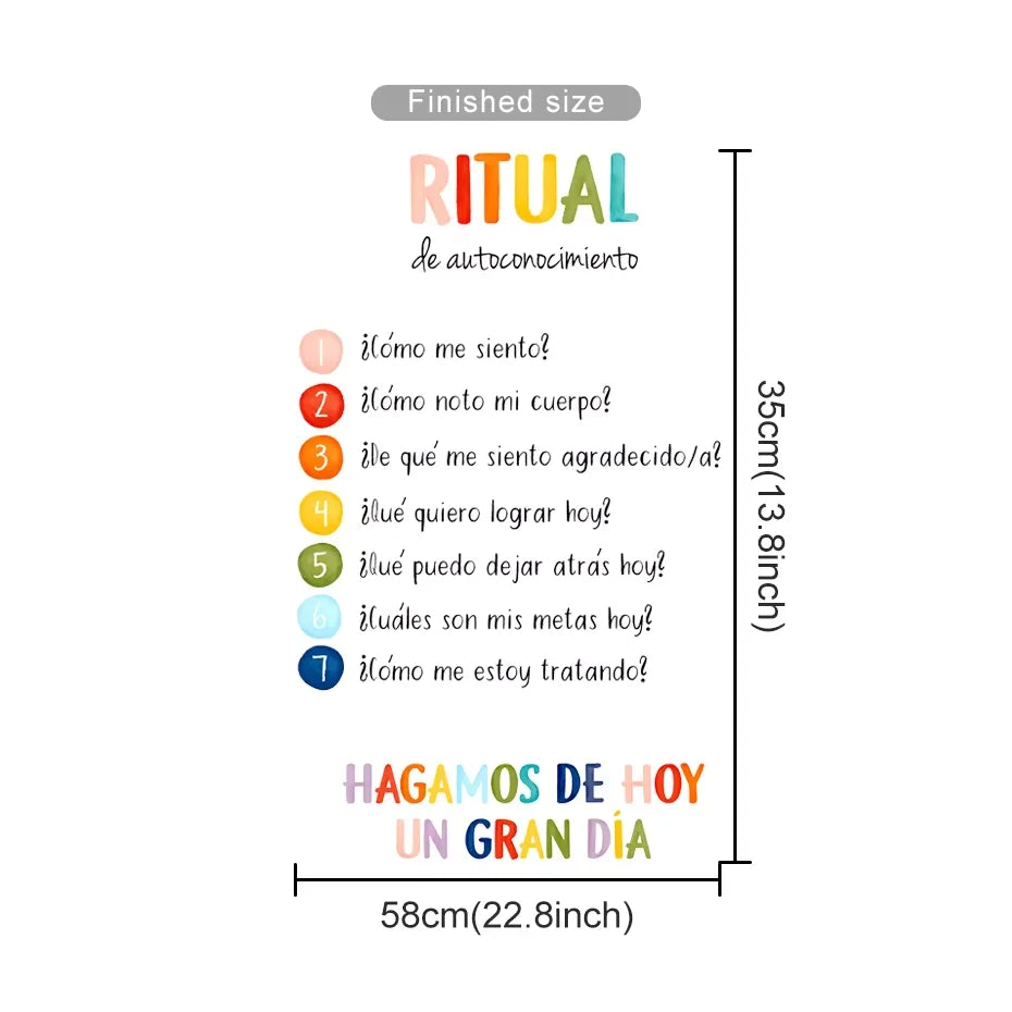 Spanish Color Moods Nursery Wall Decals For Emotional Learning