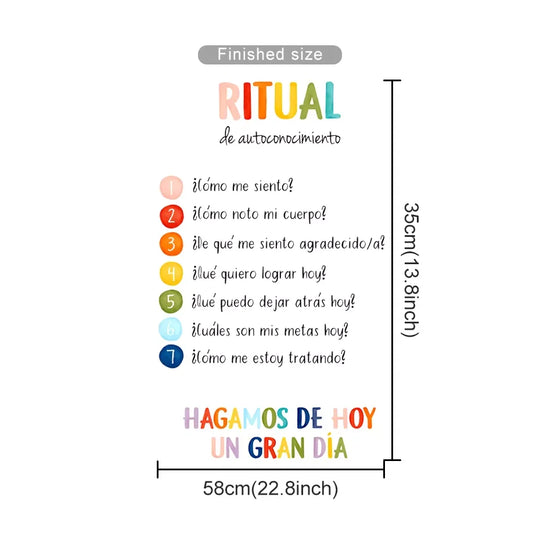 Spanish Color Moods Nursery Wall Decals For Emotional Learning