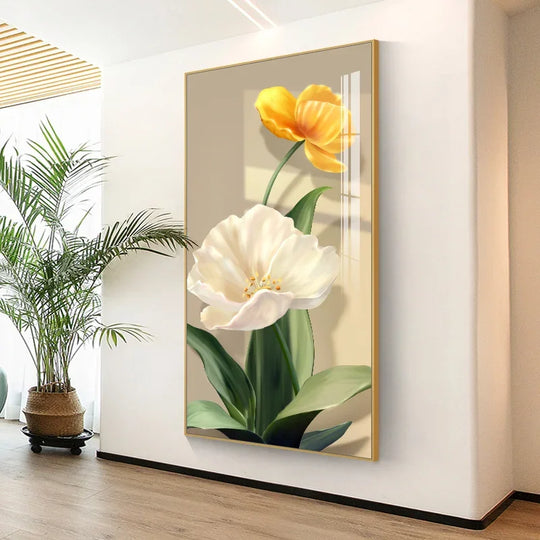 Summer Flowers Colorful Floral Canvas Wall Art