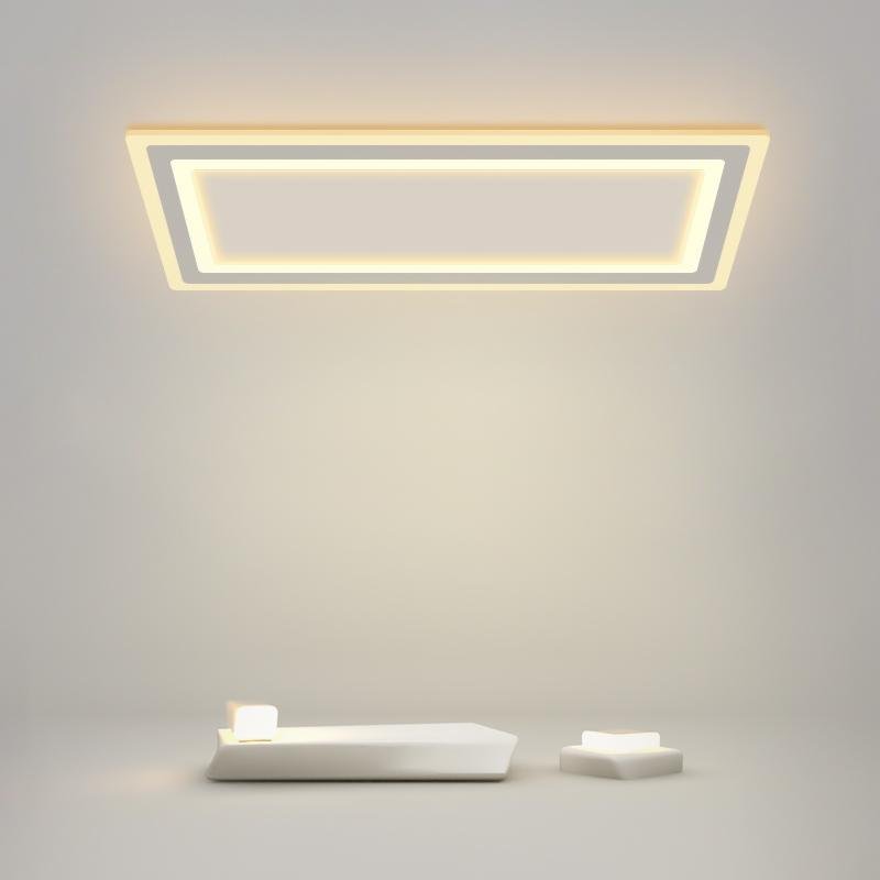Modernist Square Flush Mount White LED Ceiling Light
