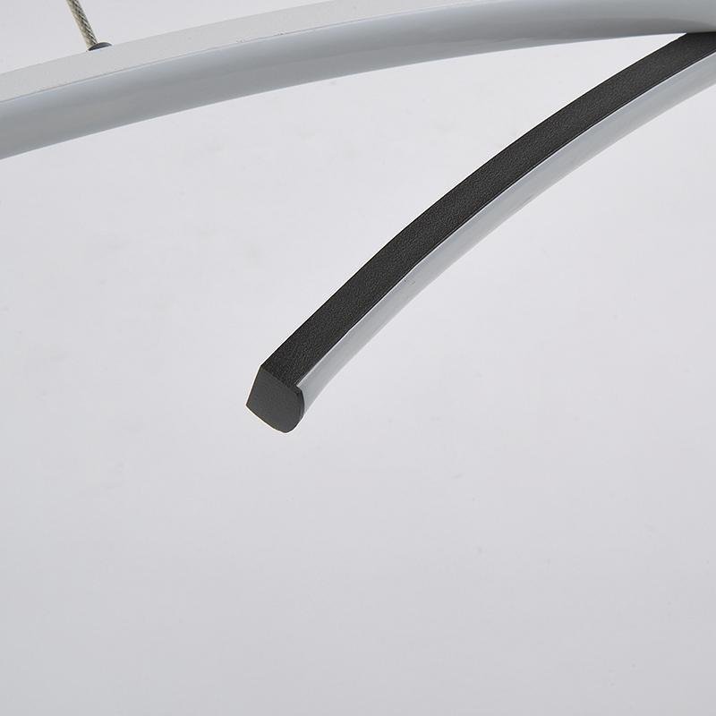 2-Piece Set Arc-Shaped Aluminum Acrylic LED Pendant Lighting