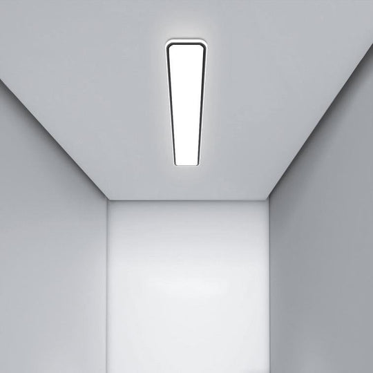 Simple Modern Rectangular Flush Mount Light – 20" &amp; 30" (Black)