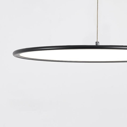Minimalist Modern Circle Linear Industrial LED Pendant Light