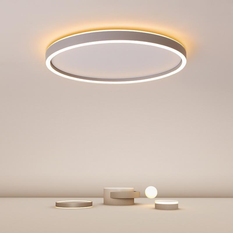 Modern Circle Halo-Shaped LED Flush Mount Ceiling Light