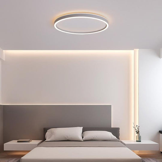 Modern Circle Halo-Shaped LED Flush Mount Ceiling Light
