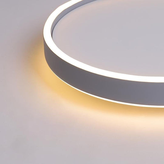 Modern Circle Halo-Shaped LED Flush Mount Ceiling Light