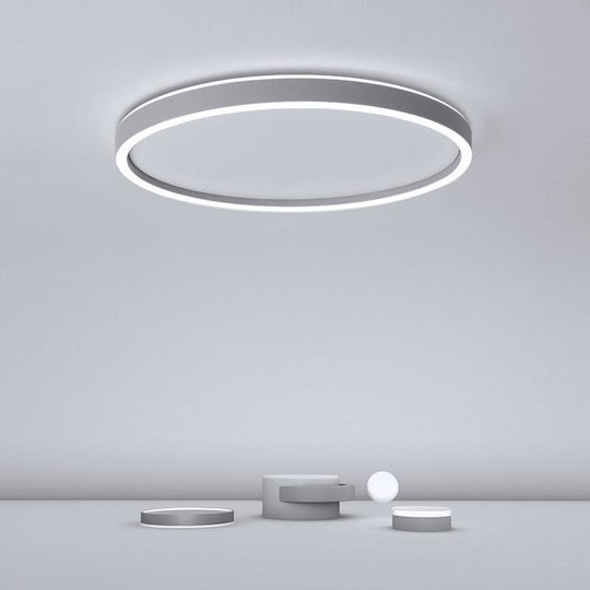 Modern Circle Halo-Shaped LED Flush Mount Ceiling Light