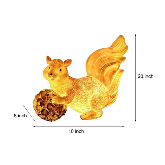 Resin Squirrel Outdoor Garden Light Modern LED Waterproof Landscape Lighting