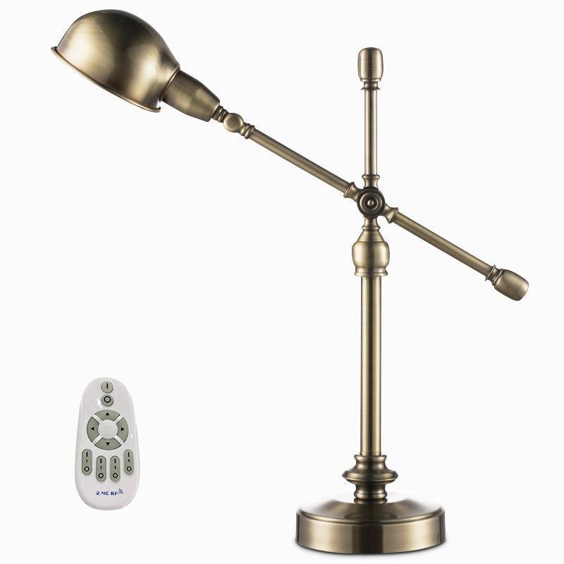 Vintage Metallic Dome Desk Lamp with Flexible Arm