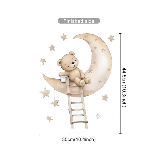 Teddy Bear Adventure Wall Decals For Kids Room Decor