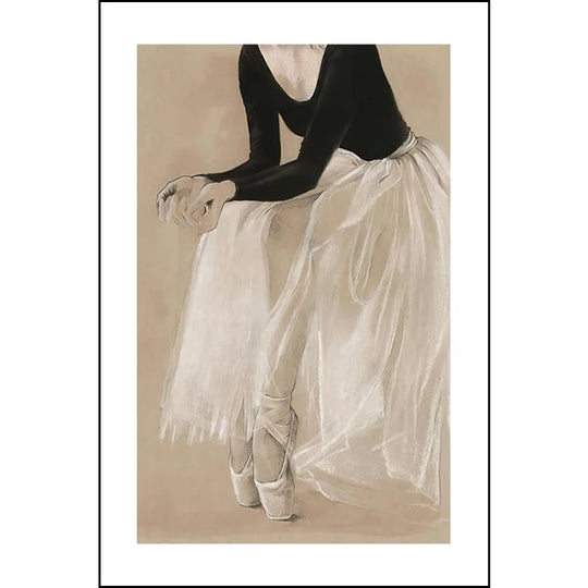 Vintage Style Woman Playing Piano Canvas Wall Art Unframed